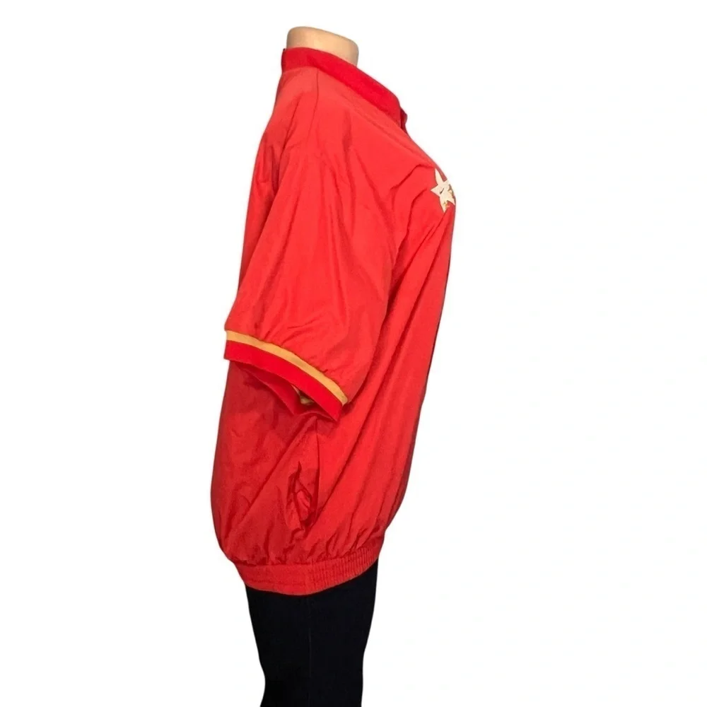 Nike NBA Hoops  Basketball Red Shirt Jacket Short Sleeve